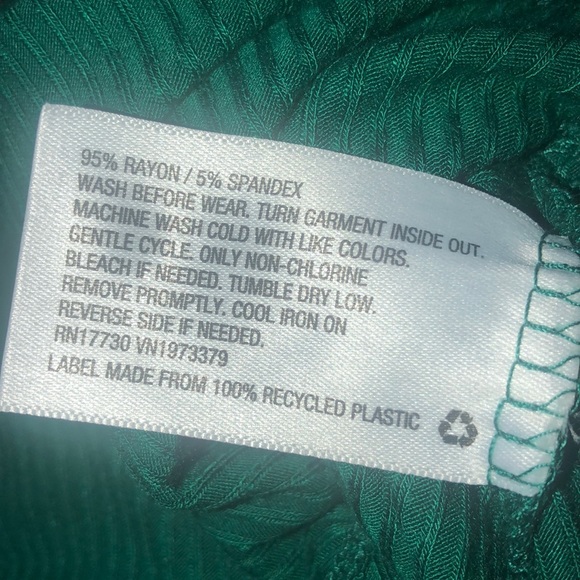 Art Class Girls' Long Sleeve Rib Ruffle Neck Dress - Picture 4 of 5